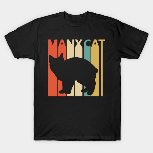 Vintage Manx Cat Cat T-Shirt by alexanderkansas